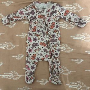 Caden Lane Ruffle Footies 0-3 months